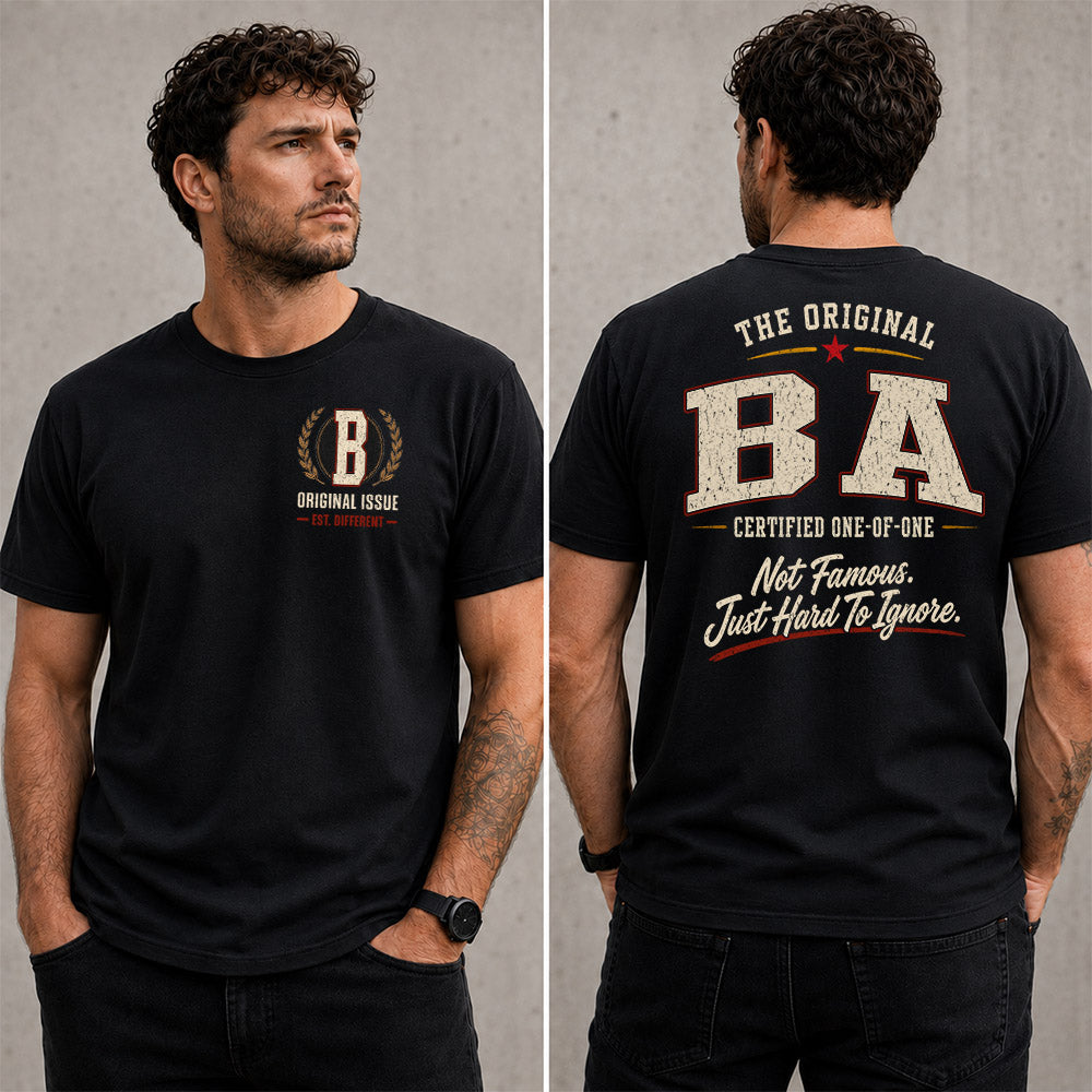 BA W65-F6-168 – Personalized Original Issue Apparel “The Original NAME Certified One-of-One"
