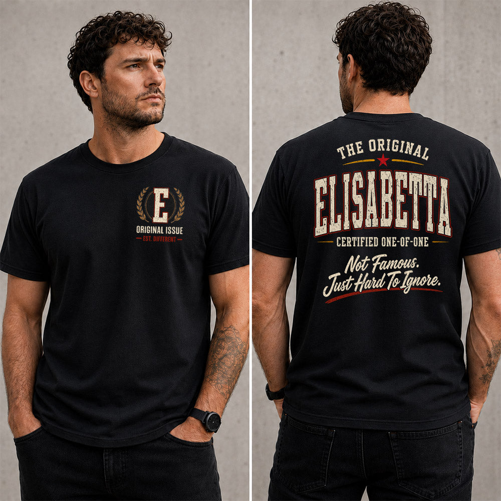 ELISABETTA W65-F6-168 – Personalized Original Issue Apparel “The Original NAME Certified One-of-One"