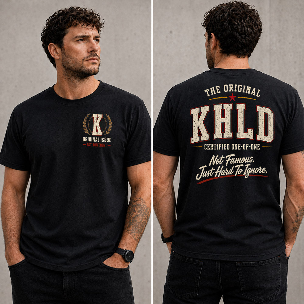 KHLD W65-F6-168 – Personalized Original Issue Apparel “The Original NAME Certified One-of-One"