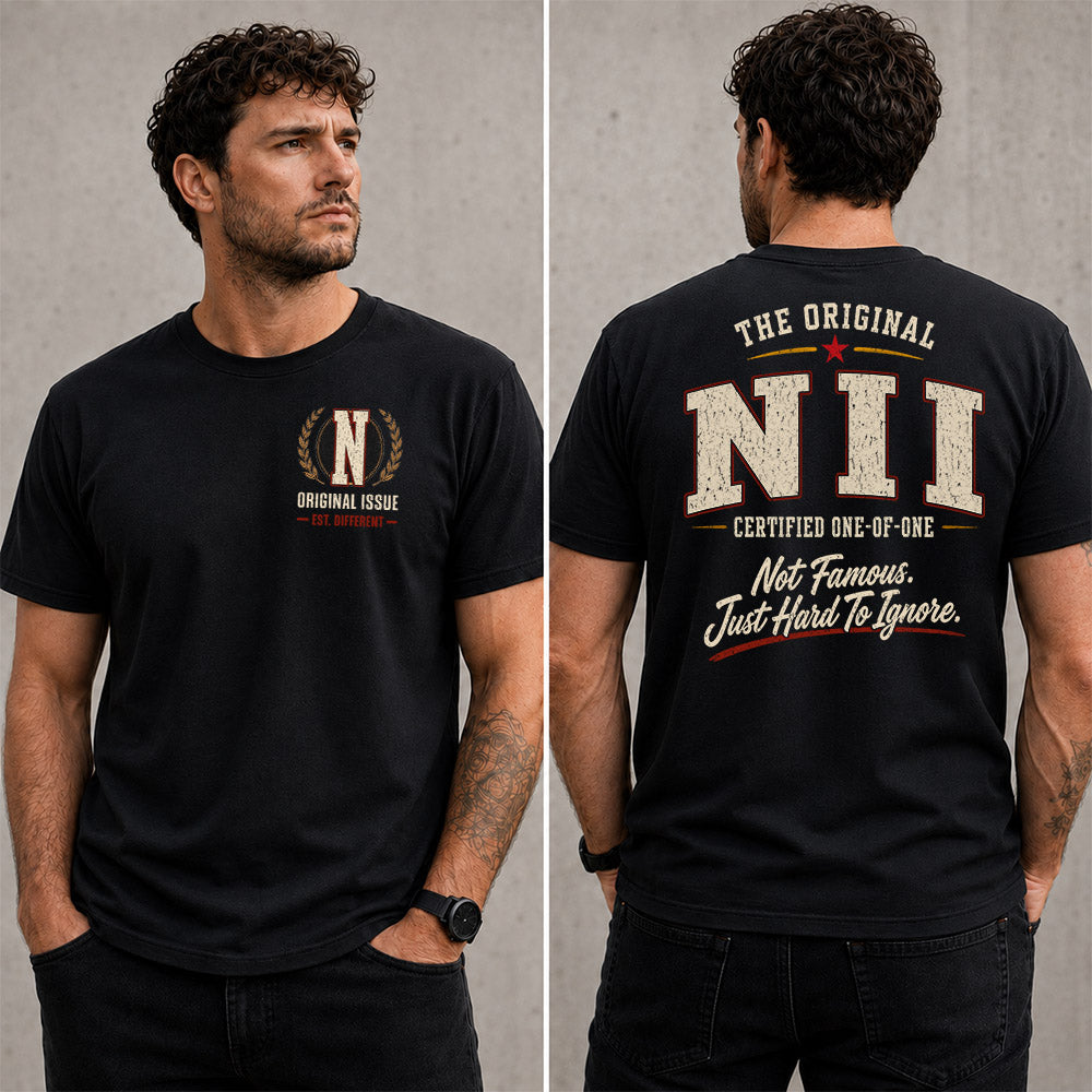 NII W65-F6-168 – Personalized Original Issue Apparel “The Original NAME Certified One-of-One"