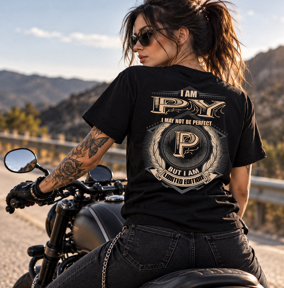 PY 2K-101–Personalized Name Quote Apparel “I Am NAME May Not Be Perfect But I Am Limited Edition”