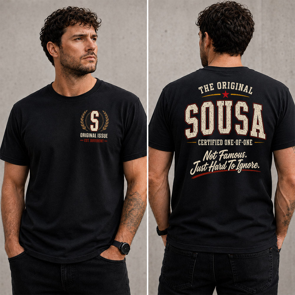 SOUSA W65-F6-168 – Personalized Original Issue Apparel “The Original NAME Certified One-of-One"