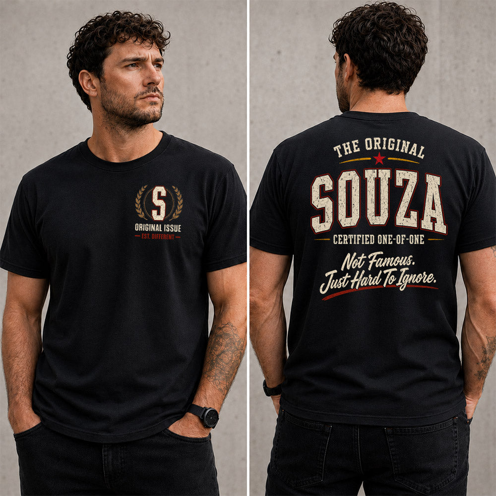 SOUZA W65-F6-168 – Personalized Original Issue Apparel “The Original NAME Certified One-of-One"