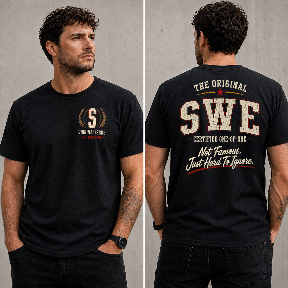 SWE W65-F6-168 – Personalized Original Issue Apparel “The Original NAME Certified One-of-One"
