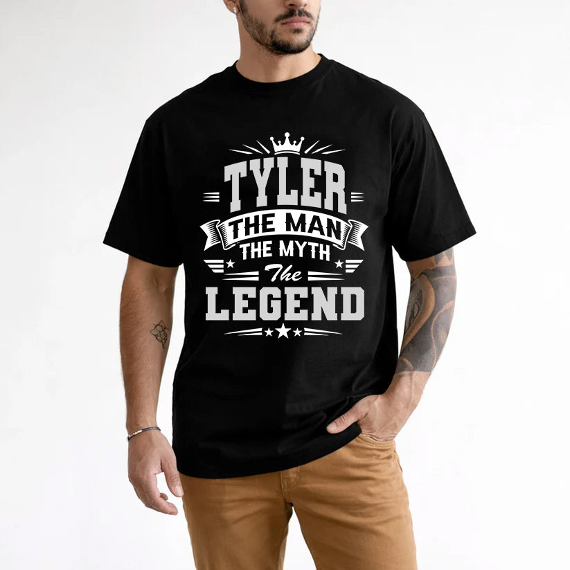 TYLER HH F004 The Man The Myth The Legend Personalized Shirt – Gift for Men