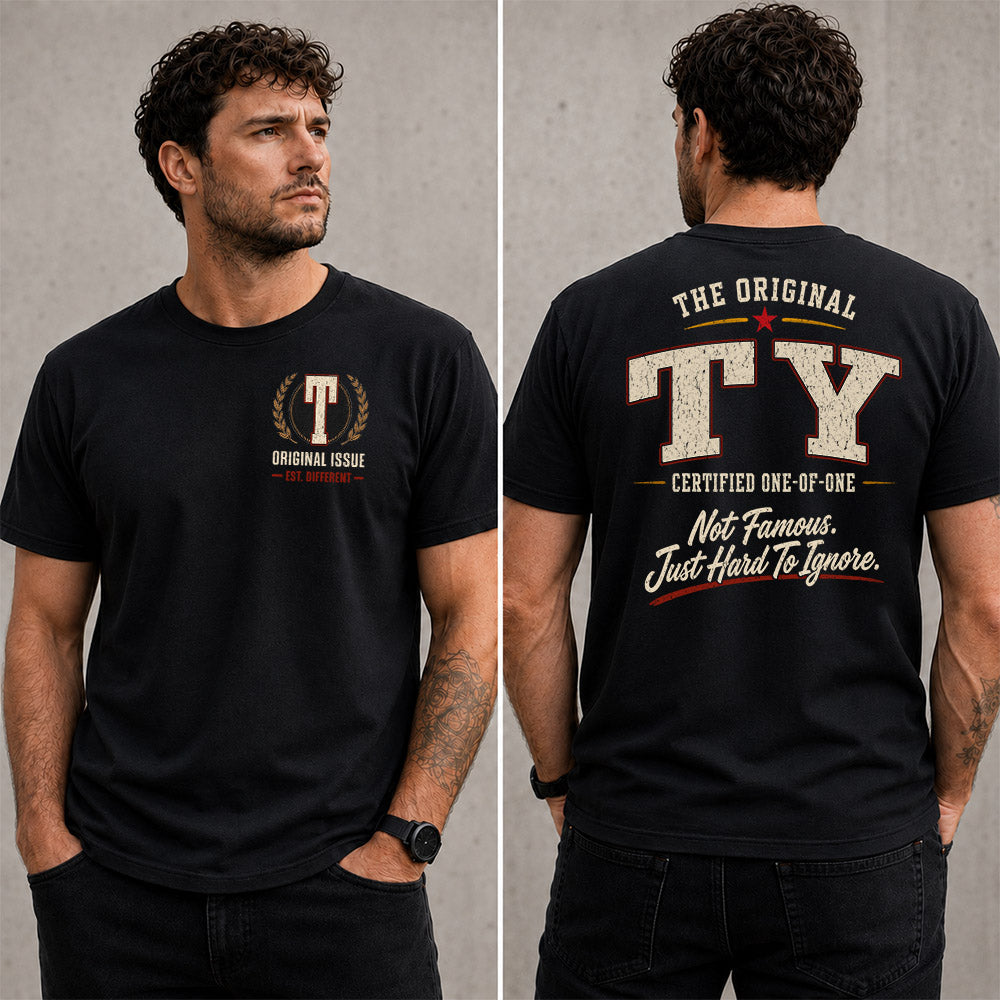 TY W65-F6-168 – Personalized Original Issue Apparel “The Original NAME Certified One-of-One"