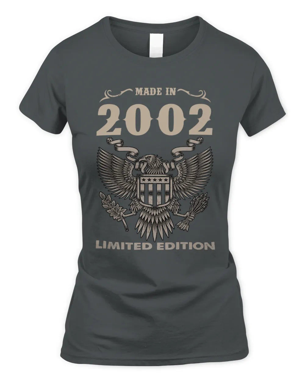 2002 HH89-K2 – Classic Birth Year Limited Edition T-Shirt - Women's Standard T-Shirt - Charcoal