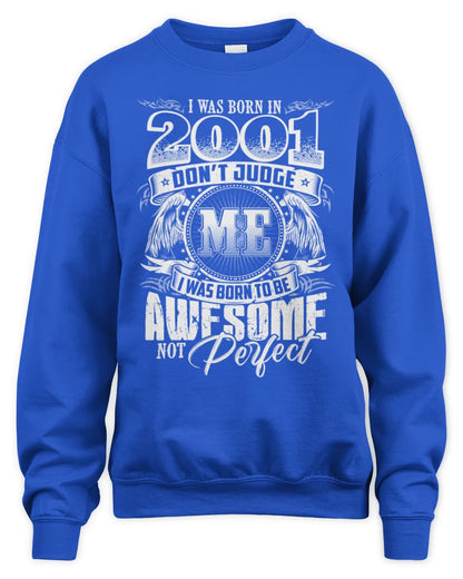 2001 HH89-K2 – Awesome Birth Year Quote T-Shirt - Unisex Sweatshirt - Royal