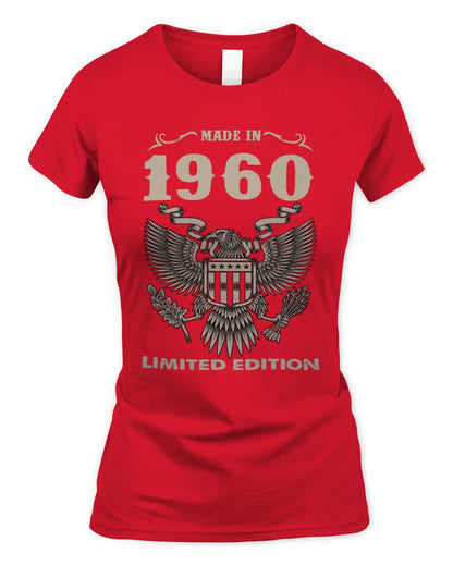 1960 HH89-K2 – Classic Birth Year Limited Edition T-Shirt - Women's Standard T-Shirt - Red