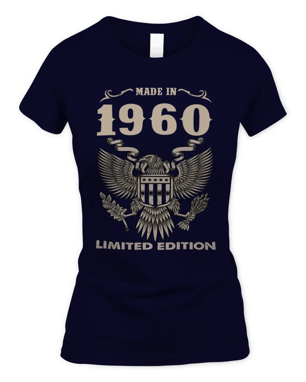 1960 HH89-K2 – Classic Birth Year Limited Edition T-Shirt - Women's Standard T-Shirt - Navy
