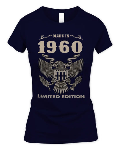 1960 HH89-K2 – Classic Birth Year Limited Edition T-Shirt - Women's Standard T-Shirt - Navy