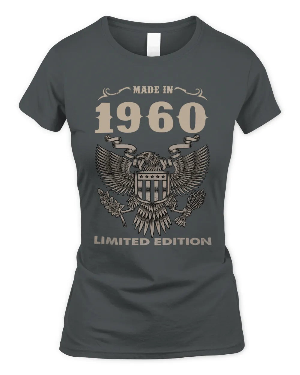 1960 HH89-K2 – Classic Birth Year Limited Edition T-Shirt - Women's Standard T-Shirt - Charcoal