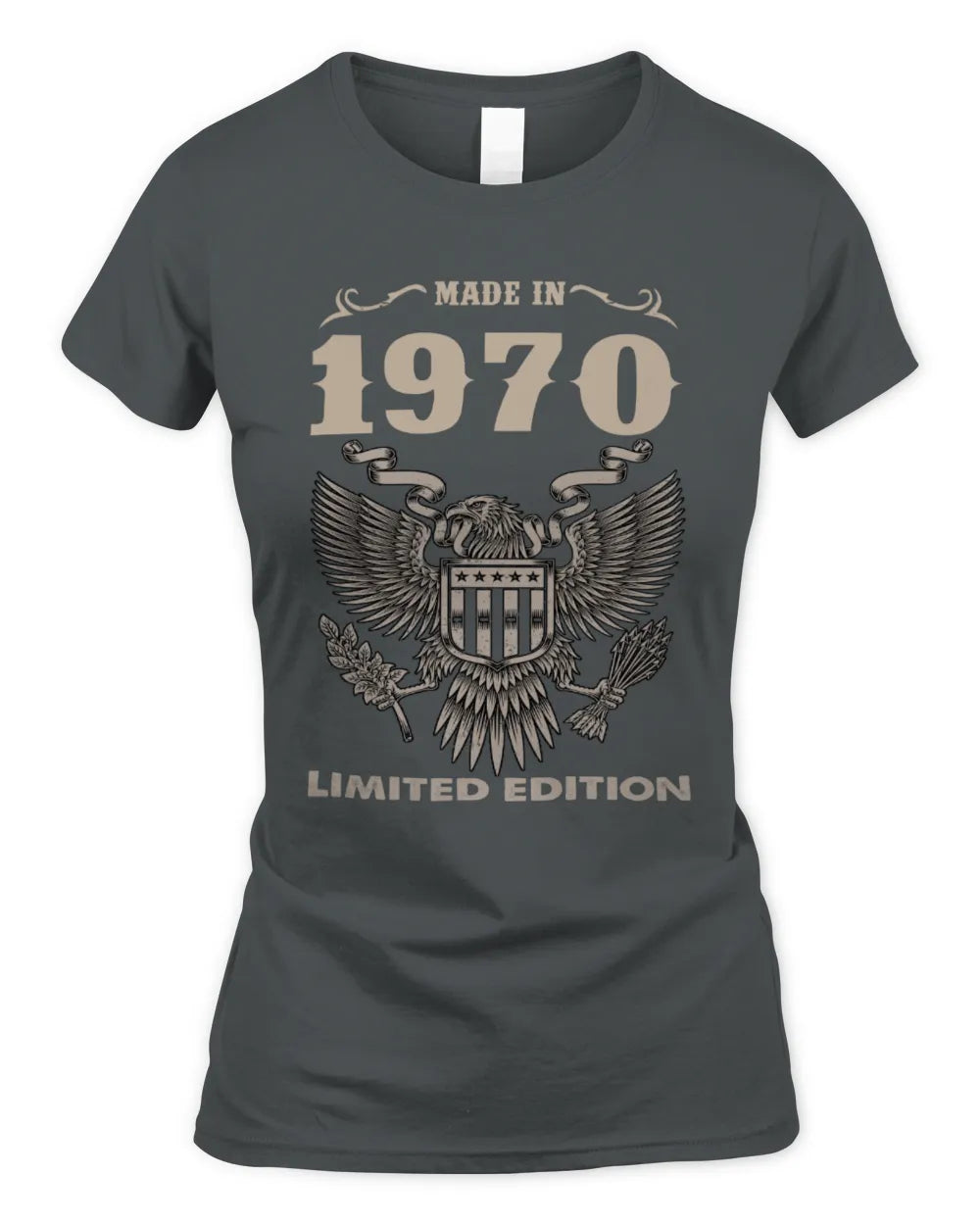 1970 HH89-K2 – Classic Birth Year Limited Edition T-Shirt - Women's Standard T-Shirt - Charcoal
