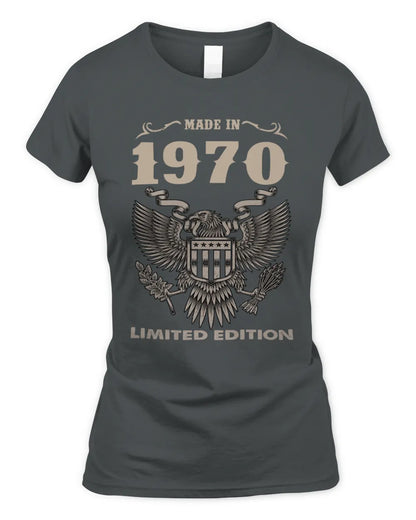 1970 HH89-K2 – Classic Birth Year Limited Edition T-Shirt - Women's Standard T-Shirt - Charcoal