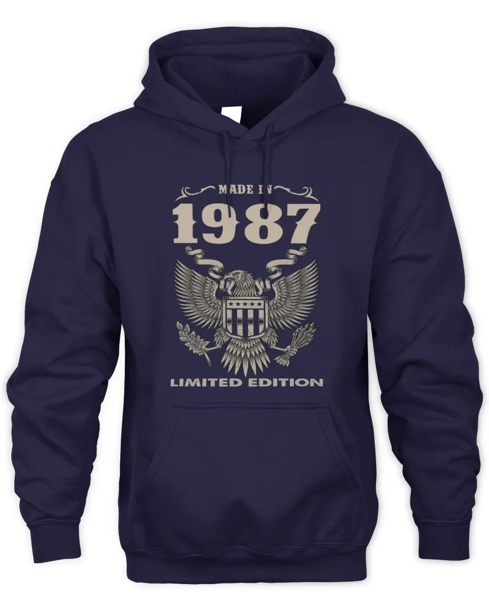 1987 HH89-K2 – Classic Birth Year Limited Edition T-Shirt - Unisex Hoodie - Navy