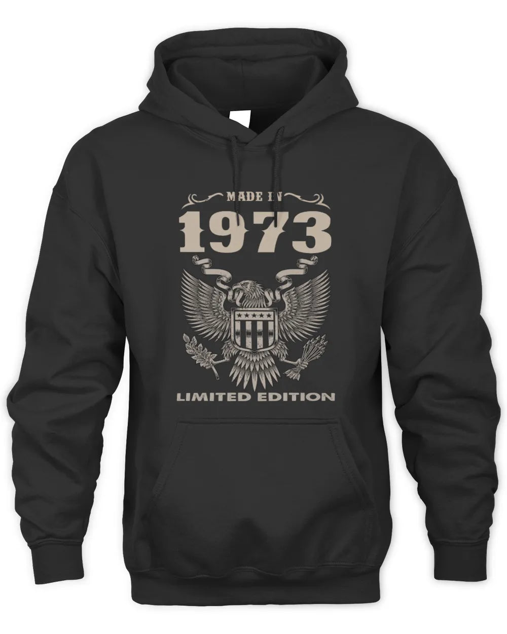 1973 HH89-K2 – Classic Birth Year Limited Edition T-Shirt - Unisex Hoodie - Black