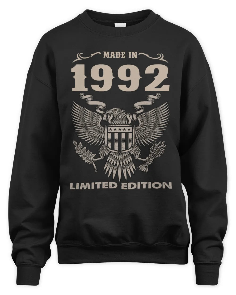 1992 HH89-K2 – Classic Birth Year Limited Edition T-Shirt - Unisex Sweatshirt - Black