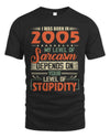 2005 HH89-K2 – Vintage Born to Be Sarcastic T-Shirt