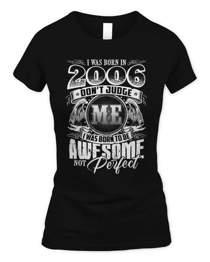 2006 HH89-K2 – Awesome Birth Year Quote T-Shirt - Women's Standard T-Shirt - Black