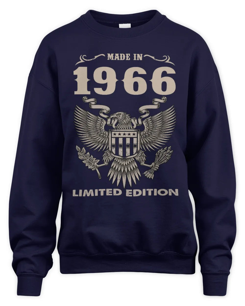 1966 HH89-K2 – Classic Birth Year Limited Edition T-Shirt - Unisex Sweatshirt - Navy