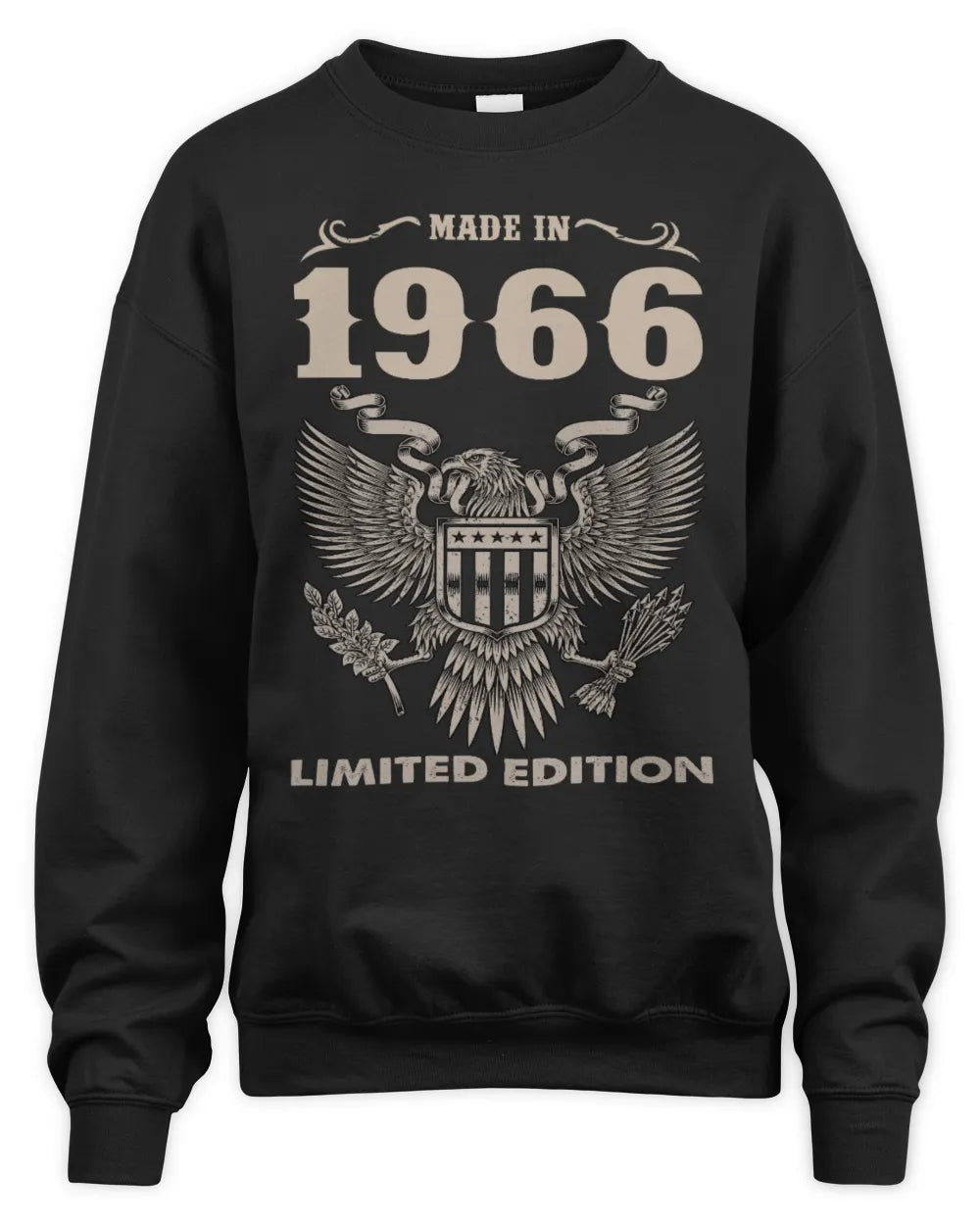 1966 HH89-K2 – Classic Birth Year Limited Edition T-Shirt - Unisex Sweatshirt - Black
