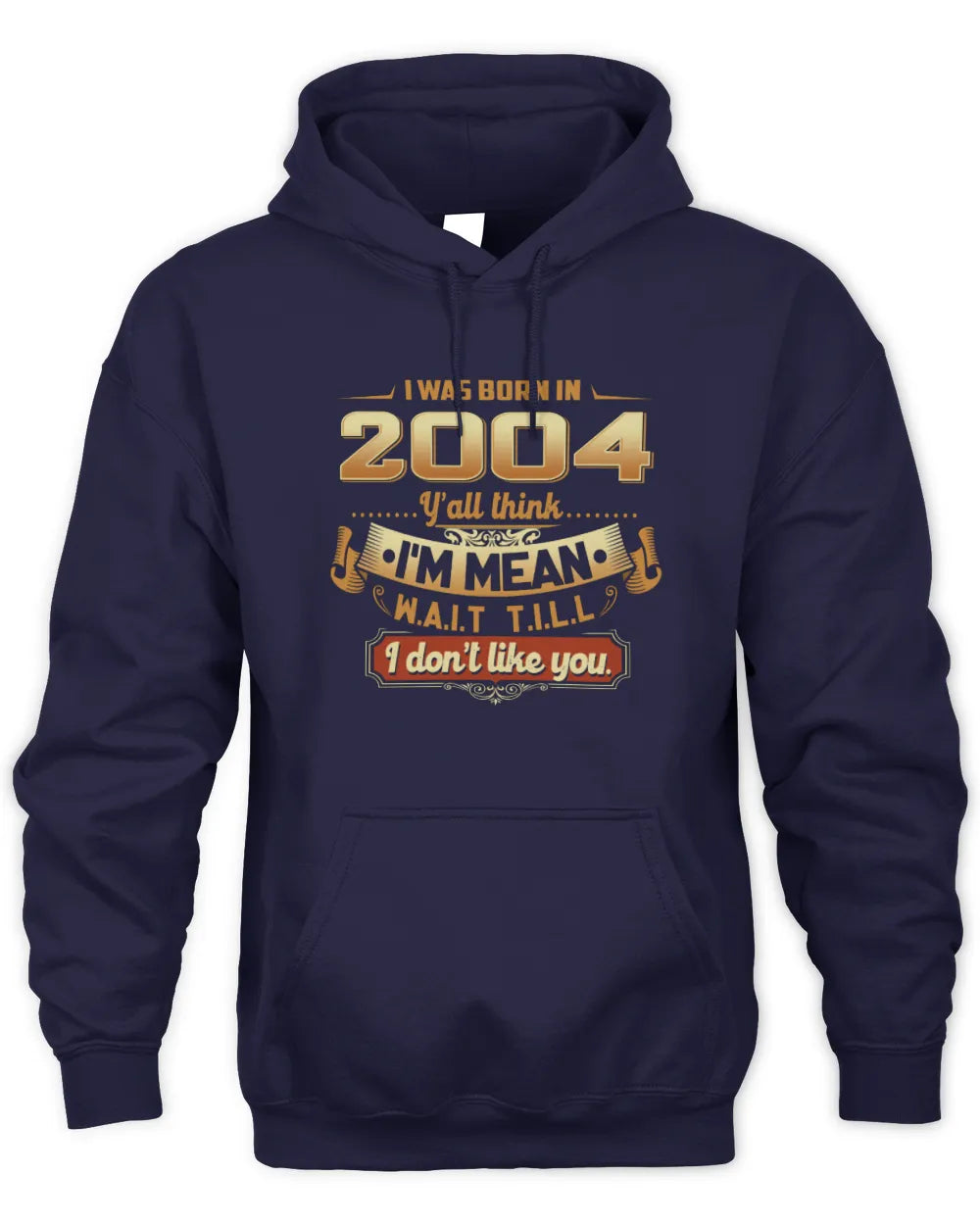 2004 HH89-K2 – Funny Birth Year Attitude Quote T-Shirt - Unisex Hoodie - Navy