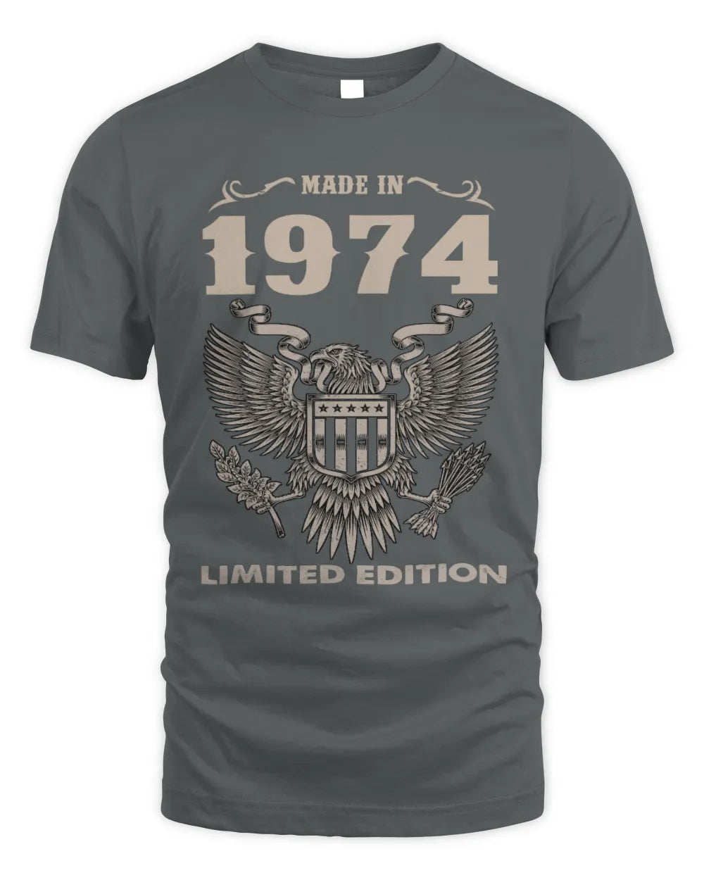 1974 HH89-K2 – Classic Birth Year Limited Edition T-Shirt - Unisex Standard T-Shirt - Charcoal
