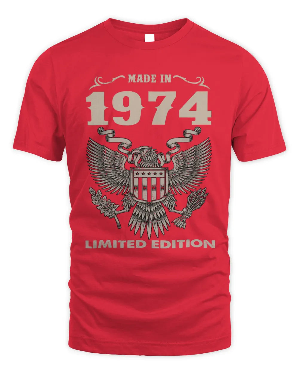1974 HH89-K2 – Classic Birth Year Limited Edition T-Shirt - Unisex Standard T-Shirt - Red