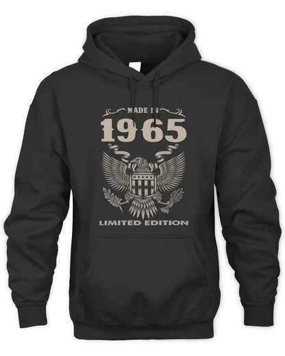 1965 HH89-K2 – Classic Birth Year Limited Edition T-Shirt - Unisex Hoodie - Black