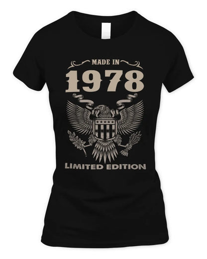 1978 HH89-K2 – Classic Birth Year Limited Edition T-Shirt - Women's Standard T-Shirt - Black