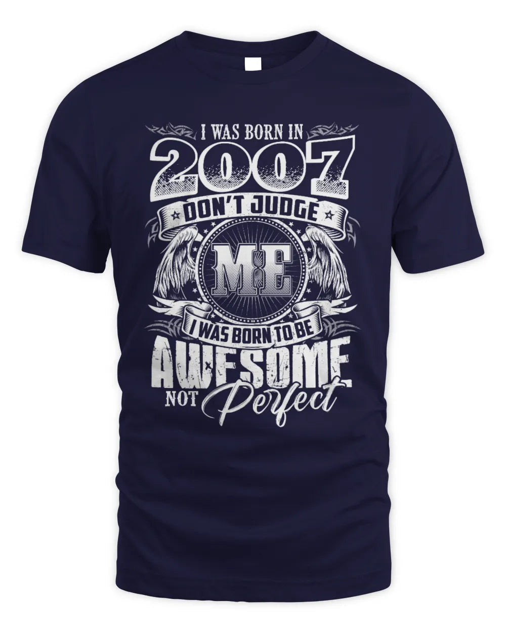 2007 HH89-K2 – Awesome Birth Year Quote T-Shirt - Unisex Standard T-Shirt - Navy