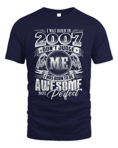 2007 HH89-K2 – Awesome Birth Year Quote T-Shirt - Unisex Standard T-Shirt - Navy
