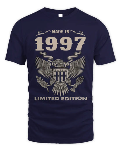 1997 HH89-K2 – Classic Birth Year Limited Edition T-Shirt - Unisex Standard T-Shirt - Navy
