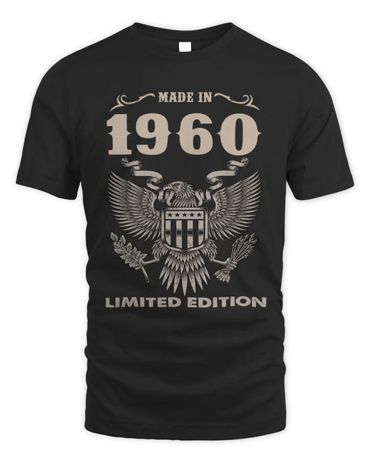 1960 HH89-K2 – Classic Birth Year Limited Edition T-Shirt - Unisex Standard T-Shirt - Black