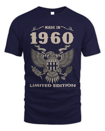 1960 HH89-K2 – Classic Birth Year Limited Edition T-Shirt - Unisex Standard T-Shirt - Navy