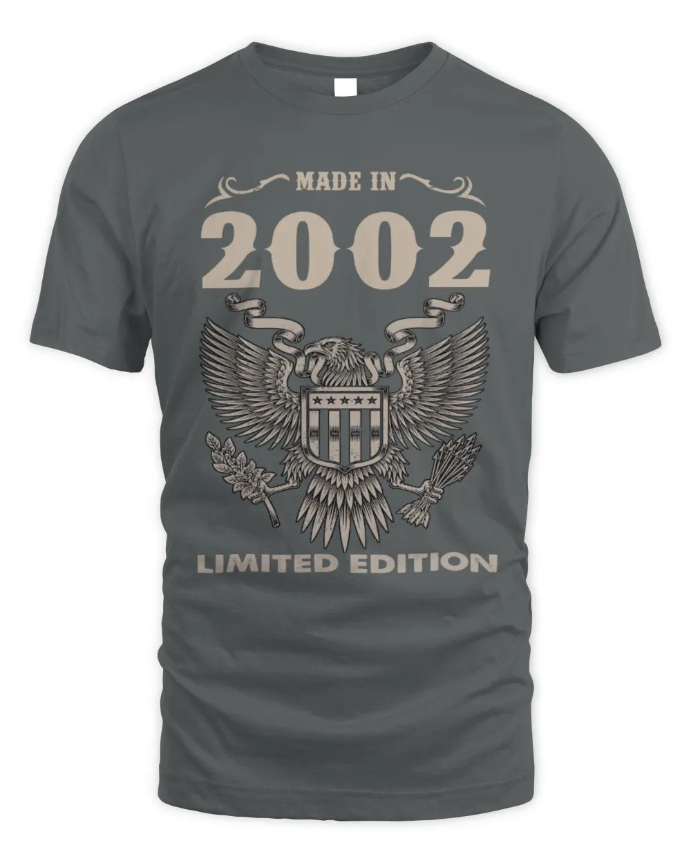 2002 HH89-K2 – Classic Birth Year Limited Edition T-Shirt - Unisex Standard T-Shirt - Charcoal