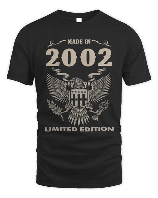 2002 HH89-K2 – Classic Birth Year Limited Edition T-Shirt - Unisex Standard T-Shirt - Black