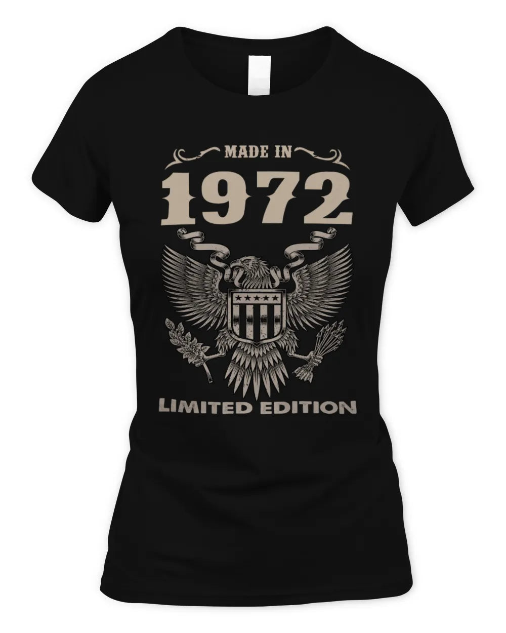 1972 HH89-K2 – Classic Birth Year Limited Edition T-Shirt - Women's Standard T-Shirt - Black