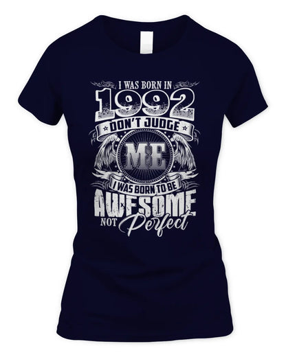 1992 HH89-K2 – Awesome Birth Year Quote T-Shirt - Women's Standard T-Shirt - Navy