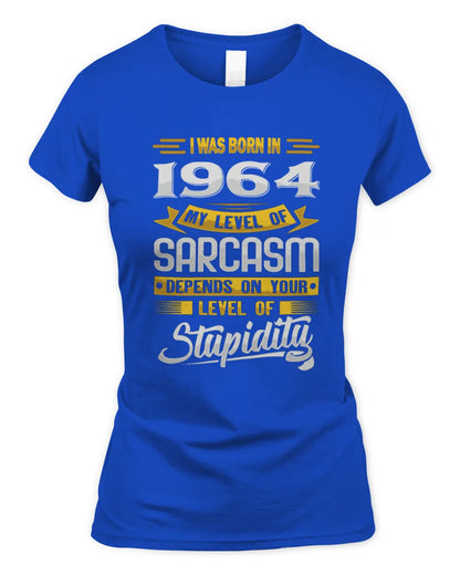 1964 HH88-K2 – Funny Birth Year Sarcasm Quote T-Shirt - Women's Standard T-Shirt - Royal
