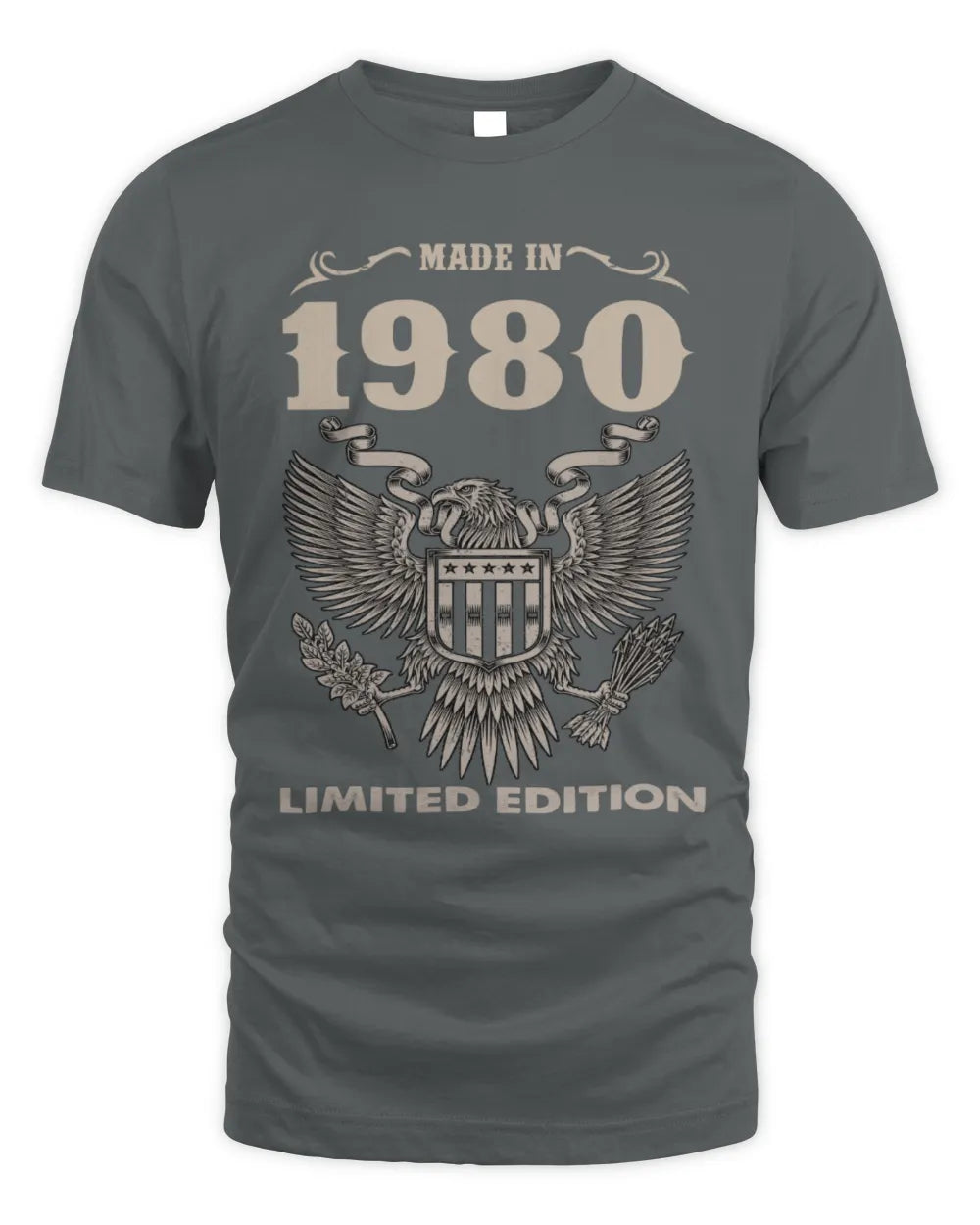 1980 HH89-K2 – Classic Birth Year Limited Edition T-Shirt - Unisex Standard T-Shirt - Charcoal