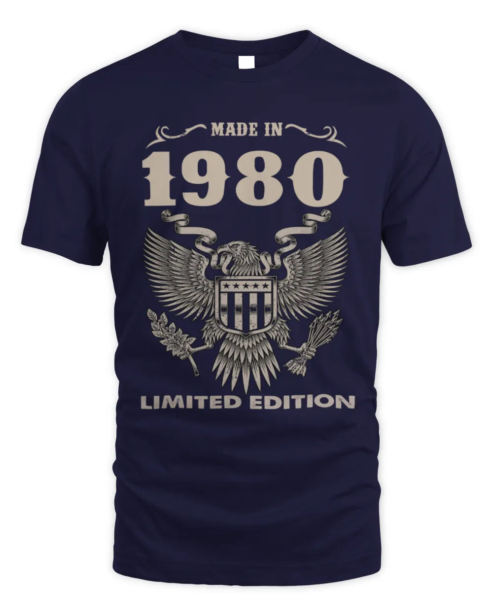 1980 HH89-K2 – Classic Birth Year Limited Edition T-Shirt - Unisex Standard T-Shirt - Navy