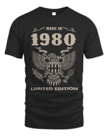 1980 HH89-K2 – Classic Birth Year Limited Edition T-Shirt - Unisex Standard T-Shirt - Black