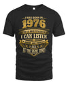 1976 HH89-K2 – Funny Birth Year Multitasker Quote T-Shirt