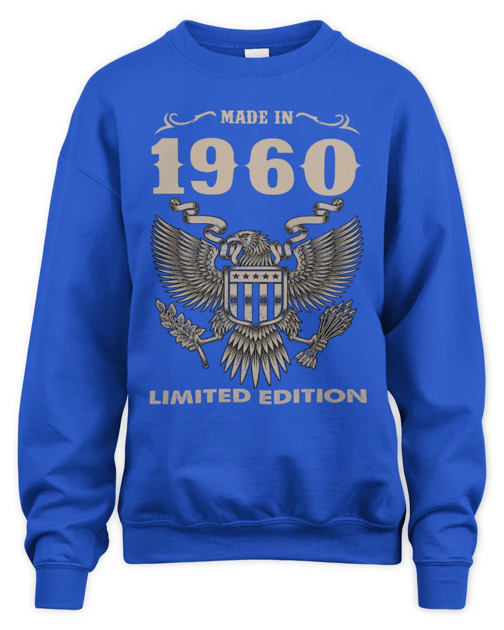 1960 HH89-K2 – Classic Birth Year Limited Edition T-Shirt - Unisex Sweatshirt - Royal