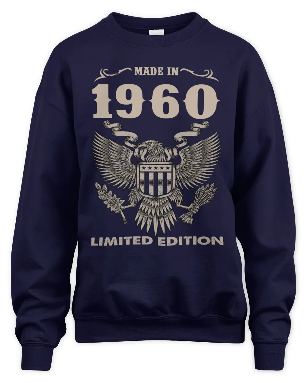 1960 HH89-K2 – Classic Birth Year Limited Edition T-Shirt - Unisex Sweatshirt - Navy
