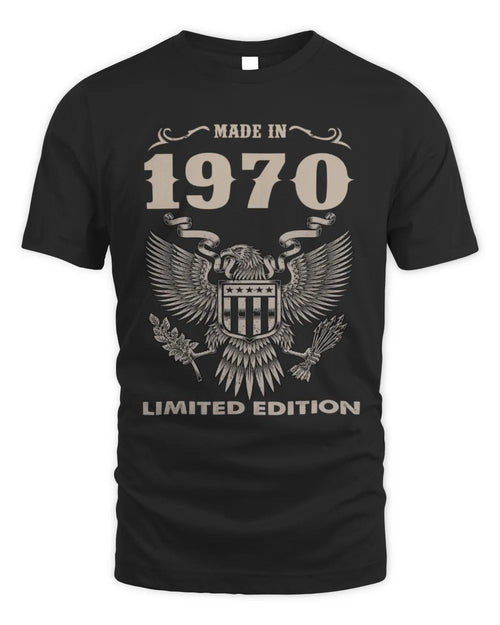 1970 HH89-K2 – Classic Birth Year Limited Edition T-Shirt - Unisex Standard T-Shirt - Black