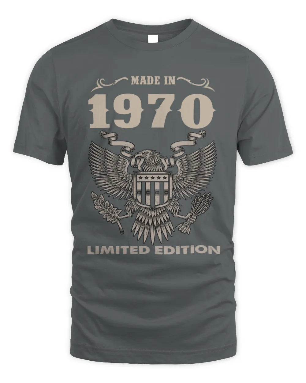 1970 HH89-K2 – Classic Birth Year Limited Edition T-Shirt - Unisex Standard T-Shirt - Charcoal