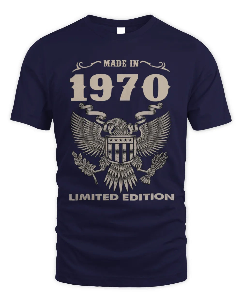 1970 HH89-K2 – Classic Birth Year Limited Edition T-Shirt - Unisex Standard T-Shirt - Navy