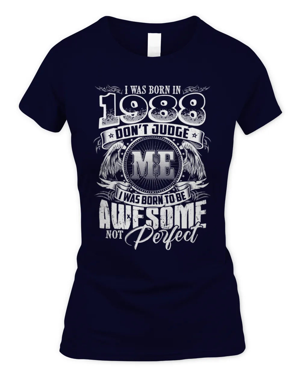1988 HH89-K2 – Awesome Birth Year Quote T-Shirt - Women's Standard T-Shirt - Navy